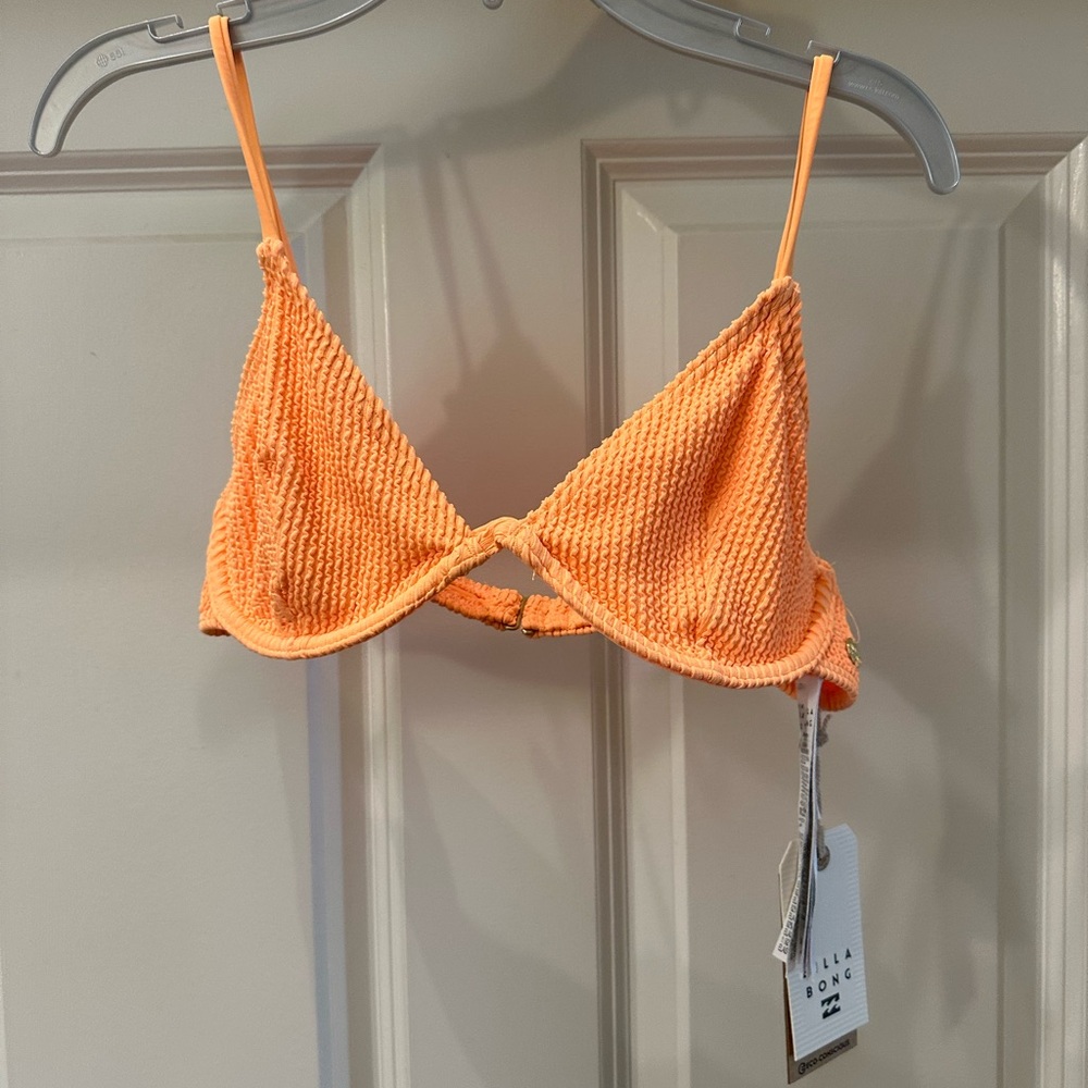 Billabong Vibrant Orange Bikini Top